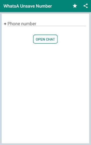 WhatsA Unsave Number - Quick Chat for WhatsApp screenshot 1