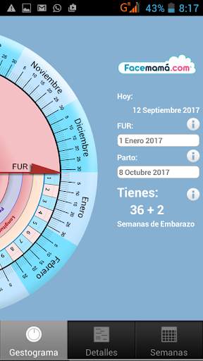 Gestograma - Embarazo Facemamá screenshot 1