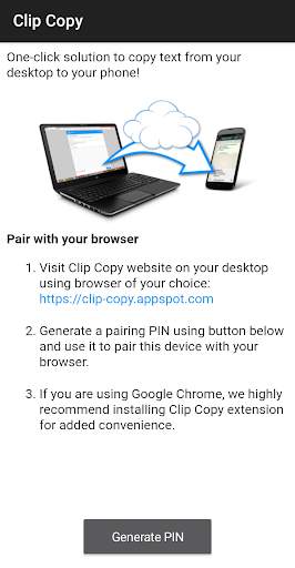 Clip Copy - PC to mobile screenshot 1