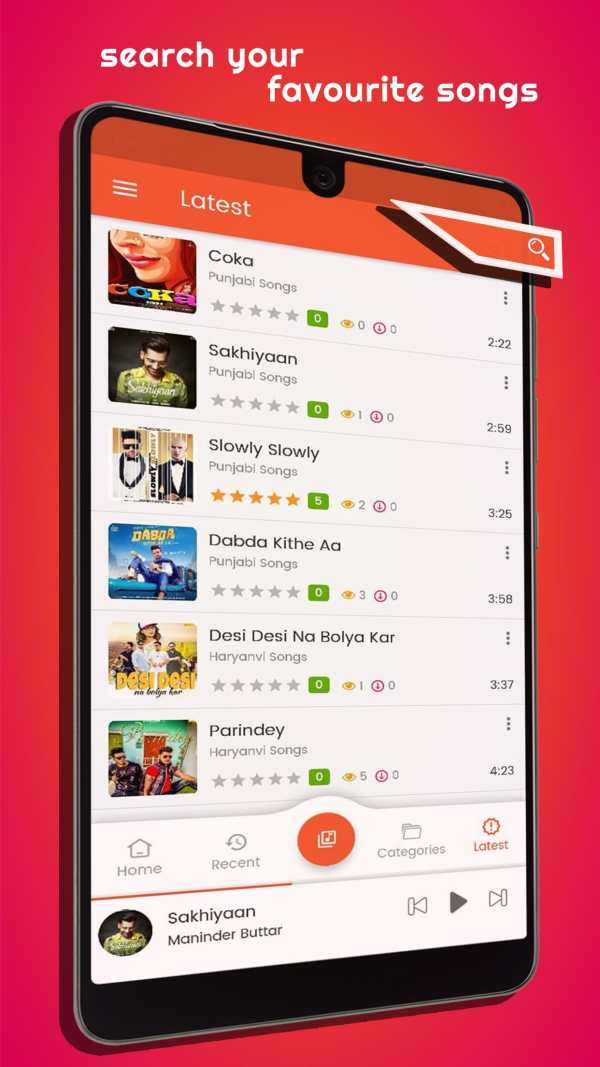 MP3Tau - Punjabi Haryanvi Hindi Music App screenshot 8
