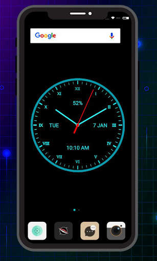 LED Clock live wallpaper app screenshot 2