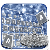 Silver Crown keyboard Theme أيقونة