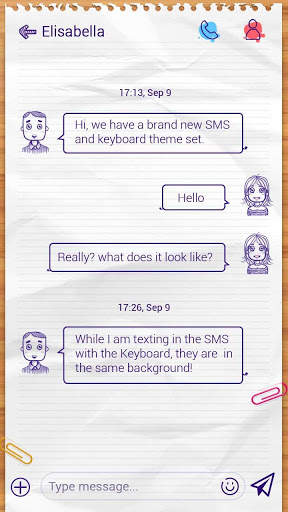 (FREE) GO SMS BALLPEN THEME screenshot 3