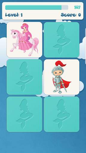 Princess memory game for kids screenshot 1