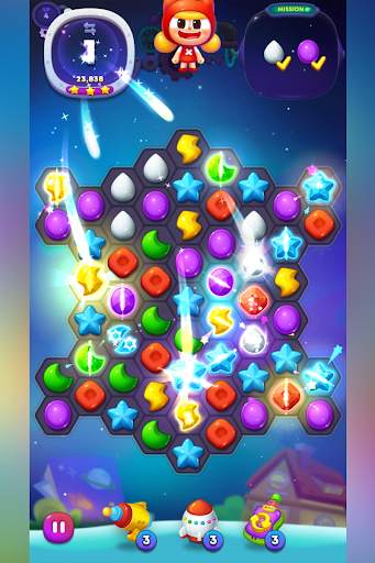 Star Chasers : Hexa Match 3 Game screenshot 7