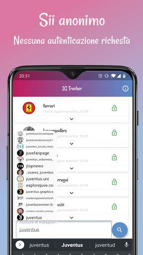 IG Tracker - Monitora gli account Instagram screenshot 5