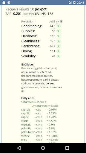 Mendrulandia.es (soap calculator) app screenshot 5