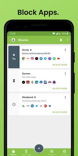 Block Apps & Sites | Wellbeing screenshot 1