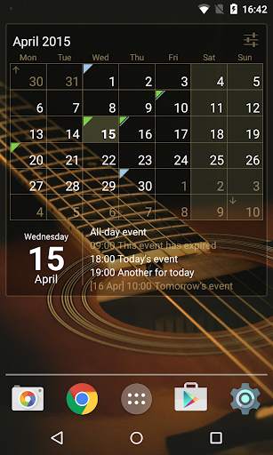 Calendar Widget Month   Agenda screenshot 1