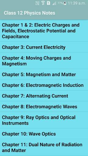 Class 12 Physics Notes скриншот 3