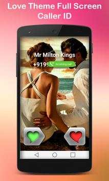 Photo Caller ID Love Theme 1 تصوير الشاشة