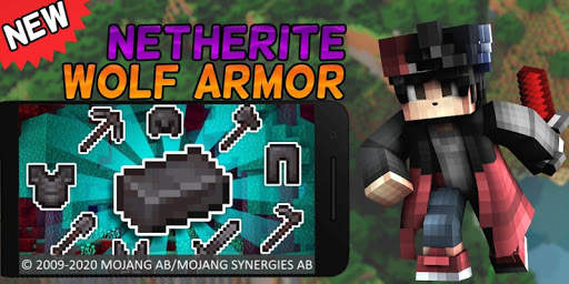 Nethrite Armored Wolf Mod for MCPE [Nether Wolf] screenshot 4
