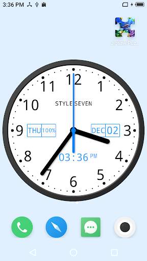 Light Analog Clock-7 5 تصوير الشاشة