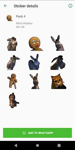 Stickers with Shrek for WhatsApp screenshot 3