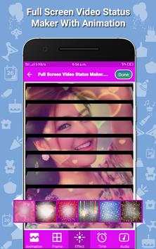 Full Screen Video Status Maker With Animation 2018 screenshot 4