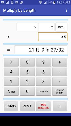 Feet and Inches Calculator screenshot 2