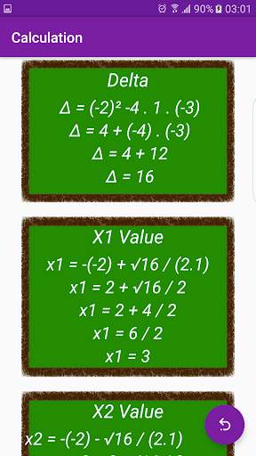 Equation 2 ° Degree screenshot 3