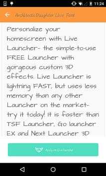 Handwrite font#1-Live Launcher screenshot 1