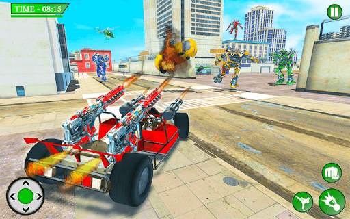 Robot Car Ramp - Robot Car transformation Game स्क्रीनशॉट 4
