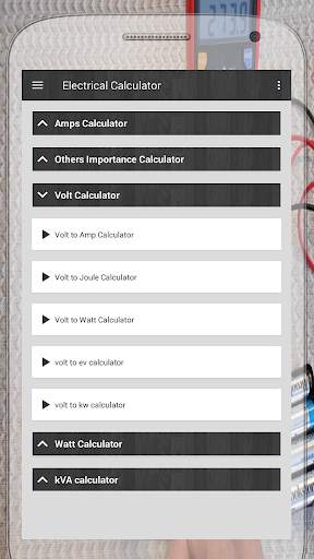 Electrical Calculator скриншот 2