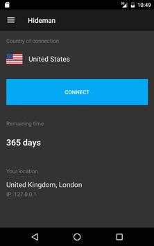 Hideman VPN screenshot 7