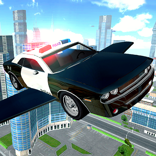 Flying Police Car Driving आइकन
