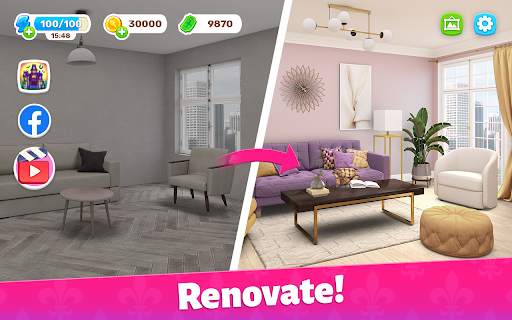 Color Home Design Makeover - paint your love story screenshot 15