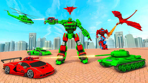 Dino Robot Transform Car Games screenshot 7