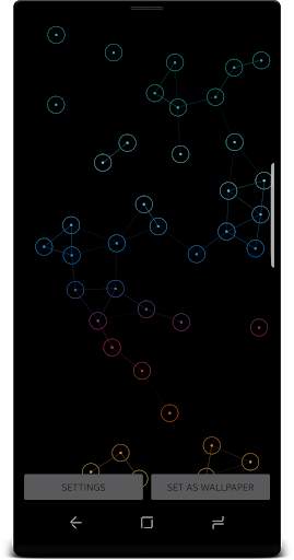 Connected Dots -Digital Net Live Wallpaper free screenshot 6