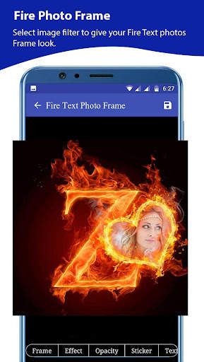 Fire Text Photo Editor screenshot 1