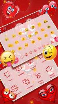 Emoji Heart Keyboard Theme screenshot 3