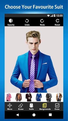 Man Photo Suit Editor - Hair Style, Blazer, Beard screenshot 3