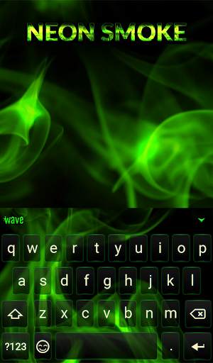 Neon Smoke Animated Keyboard   Live Wallpaper screenshot 2