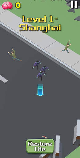 Zombie Crowd: City Runner War screenshot 1