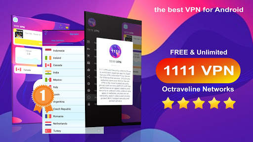 1111 VPN - A Fast, Unlimited, Free VPN Proxy screenshot 1