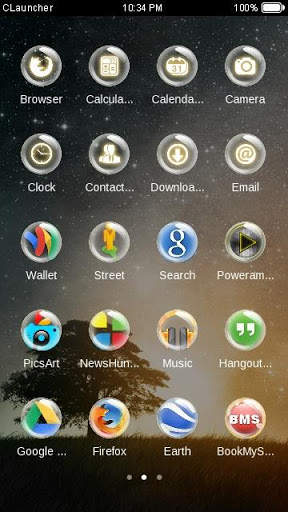 Dream Night C Launcher Theme screenshot 3