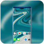 Theme for IOS - Phone XS abstract simple fluid icon