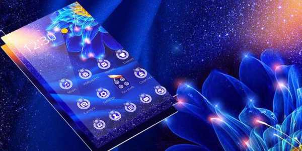 Theme Blue Flower Butterfly screenshot 2
