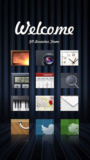 Welcome GO Launcher Theme screenshot 1