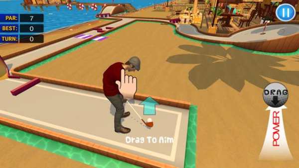 Mini Golf 3D Beach Master स्क्रीनशॉट 9