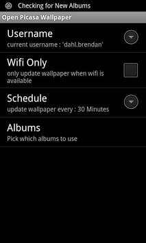 Open Picasa Wallpaper Beta 1 تصوير الشاشة