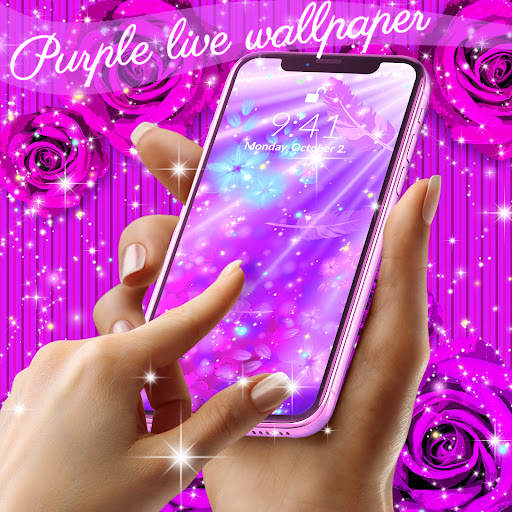 Purple live wallpaper screenshot 5