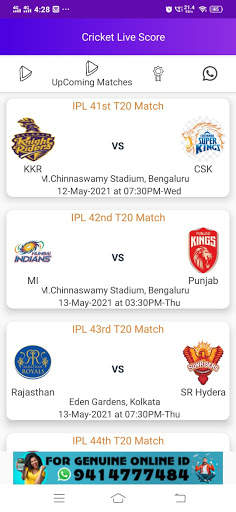 Fast Live Score - Cricket screenshot 3