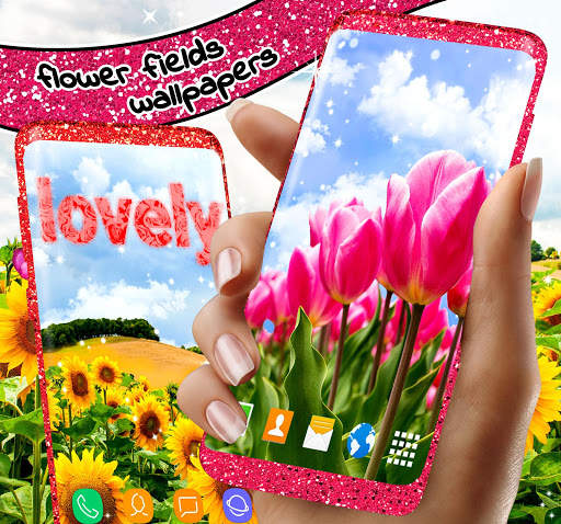 Flowers Live Wallpaper 🌻 Flower Field Wallpapers screenshot 4