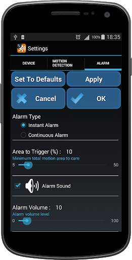Motion Detector screenshot 4