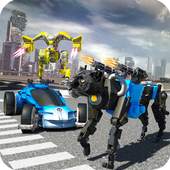 US Police Car Wild Panther Transform Robot Games 1.5