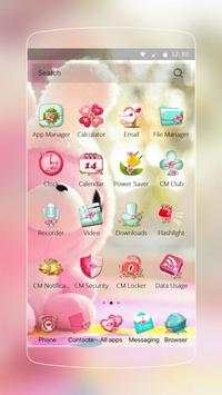 Cute Pink Bear Theme screenshot 2