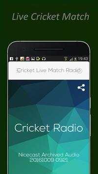 Live Cricket Match Radio screenshot 1