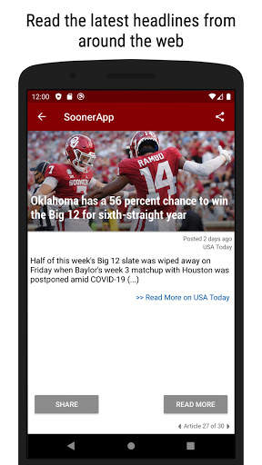 SoonerApp OU Football News screenshot 2