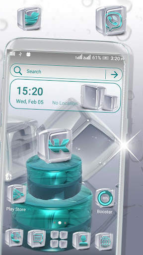 Crystal Cube Launcher Theme скриншот 1